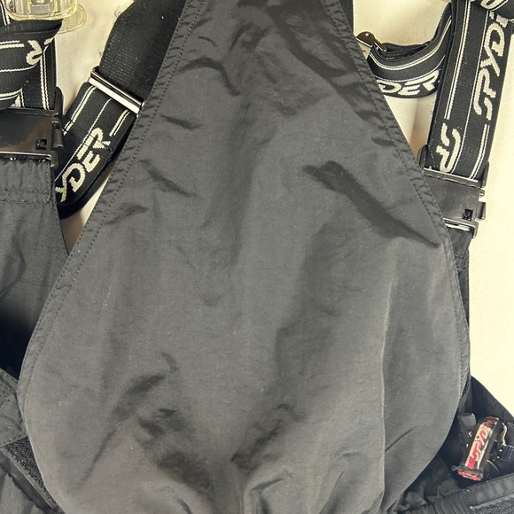 Spyder dynatec Schoeller black long ski bib snowboard adjustable size M long - Picture 13 of 15
